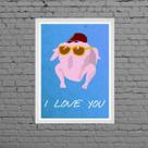 Quadro Decorativo Friends I love You 33x24cm - com vidro