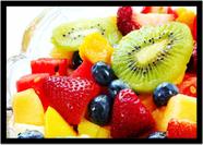 Quadro Decorativo Frutas Kiwi Gourmet Culinária Cozinha Restaurantes Com Moldura RC009