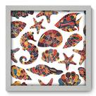 Quadro Decorativo - Fundo do Mar - 33cm x 33cm - 068qdkb Quadro Decorativo - Fundo do Mar - 33cm x 33cm - 068qdkb