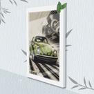 Quadro Decorativo Fusca Legend + Vidro 33x25 Sala Studio