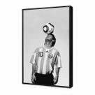 Quadro Decorativo Futebol Messi Craque Com Moldura