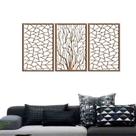 Quadro Decorativo Galhos Geométrico 3mm Vazado - Mdf