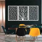 Quadro Decorativo Galhos Geométrico 6mm Vazado - Mdf