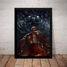 Quadro Decorativo Game Arte God Of War 4 Kratos Vs Zeus Quadro Decorativo Game Arte God Of War 4 Kratos Vs Zeus