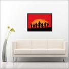 Quadro Decorativo Game Jogos Red Dead Redemption Decorações Com Moldura