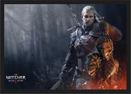 Quadro Decorativo Game Jogos The Witcher Decorações Com Moldura