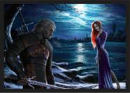 Quadro Decorativo Game Jogos The Witcher Decorações Com Moldura