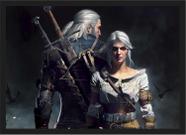 Quadro Decorativo Game Jogos The Witcher Decorações Com Moldura