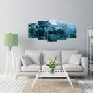 Quadro decorativo Game Of Thrones 5 Peças Rei da Noite