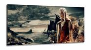 Quadro Decorativo Game of Thrones em Tecido Canvas 130x60