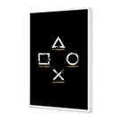 Quadro Decorativo Gamer Botões Playstation com Moldura Quadro Decorativo Gamer Botões Playstation com Moldura