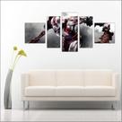 Quadro decorativo Games Jogos God Of War Salas Quartos 5 Peças TT2