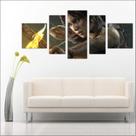 Quadro decorativo Games Jogos Tomb Raider Salas Quartos 5 Peças TT3