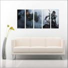 Quadro Decorativo Games Tomb Raider Lara Croft Jogos Mosaico Com 5 Peças GG6