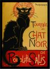 Quadro Decorativo Gato Le Chat Noir Decoração Com Moldura