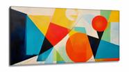 Quadro Decorativo Geometrico Abstrato em Tecido Canvas 130x60 cm Quadro Decorativo Geometrico Abstrato em Tecido Canvas 130x60 cm