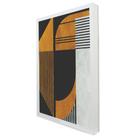 Quadro Decorativo Geométrico Gold Lines em Moldura Caixa