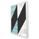 Quadro Decorativo Geométrico Mármore Delux em Moldura Caixa