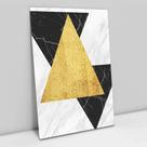 Quadro Decorativo Geométrico Mármore Triângulos em tela Canvas Quadro Decorativo Geométrico Mármore Triângulos em tela Canvas