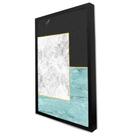Quadro Decorativo Geométrico Quadrado Marmorizado em Moldura Caixa