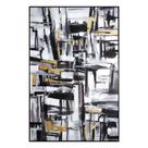 Quadro Decorativo Gigante Moderno Pinceladas Tinta Acrilica