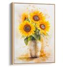 Quadro decorativo Girassol da Primavera em Cores Radiantes - Art Canvas