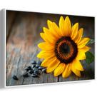 Quadro decorativo Girassol em Serenidade de Outono Rústico - Art Canvas