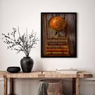 Quadro Decorativo Globo Livros Antigos - 70x50cm Quadro Decorativo Globo Livros Antigos - 70x50cm