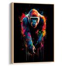 Quadro decorativo Gorila Colorido - Art Canvas
