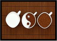 Quadro Decorativo Gourmet Café Xícara Padarias Cafeterias Confeitarias Comércio Com Moldura RC007