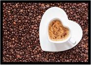 Quadro Decorativo Gourmet Café Xícara Padarias Cafeterias Confeitarias Comércio Com Moldura RC016