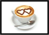 Quadro Decorativo Gourmet Café Xícara Padarias Cafeterias Confeitarias Comércio Com Moldura RC029