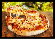 Quadro Decorativo Gourmet Pizza Pizzarias Lanchonetes Padarias Cozinha Com Moldura RC039