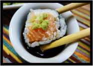 Quadro Decorativo Gourmet Sushi Bar Delivery Restaurantes Comércio Com Moldura RC55