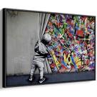 Quadro decorativo Grafite Revelando o Mundo das Cores - Art Canvas