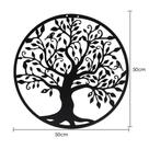 Quadro Decorativo Grande Árvore Da Vida Metal Diâmetro 50cm Quadro Decorativo Grande Árvore Da Vida Metal Diâmetro 50cm