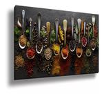 Quadro Decorativo Grande Cozinha Temperos 90x60