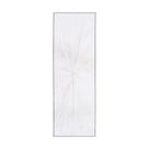 Quadro Decorativo Grande Estreito Moldura Madeira Branco Abstrato Quadro Decorativo Grande Estreito Moldura Madeira Branco Abstrato