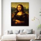 Quadro Decorativo Grande sala Monalisa 60x40 Quadro Quarto Hall Cozinha