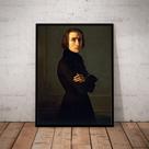 Quadro Decorativo Grandes Compositores Liszt 42x29cm Quadro Decorativo Grandes Compositores Liszt 42x29cm