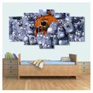 Quadro Decorativo Grizzy e os Lemmings x 130x63 em tecido