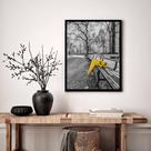 Quadro Decorativo Guarda-Chuva Buquê Bosque - 70x50cm