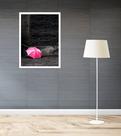 Quadro Decorativo Guarda-Chuva Rosa - 70x50cm