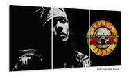 Quadro Decorativo Guns N' Roses 120x60 3 pç