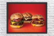 Quadro Decorativo Hambúrguer Gourmet Cozinhas Restaurantes Decorações Com Moldura Quadro Decorativo Hambúrguer Gourmet Cozinhas Restaurantes Decorações Com Moldura