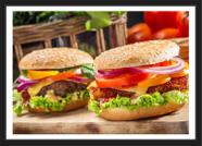 Quadro Decorativo Hambúrguer Restaurantes Gourmet Decorações Com Moldura Quadro Decorativo Hambúrguer Restaurantes Gourmet Decorações Com Moldura