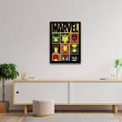 Quadro Decorativo Heróis da Marvel 45x34cm