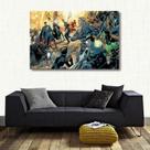 Quadro decorativo Heróis Quadrinhos com Tela de Tecido Quadro decorativo Heróis Quadrinhos com Tela de Tecido