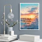 Quadro Decorativo Ho' Oponopono Mágico- Mar 33x24cm - com vidro