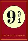 Quadro Decorativo Hogwarts Express 30x20 Mdf Madeira Adesivada